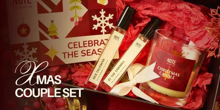 xmas couple gift set, matching perfume