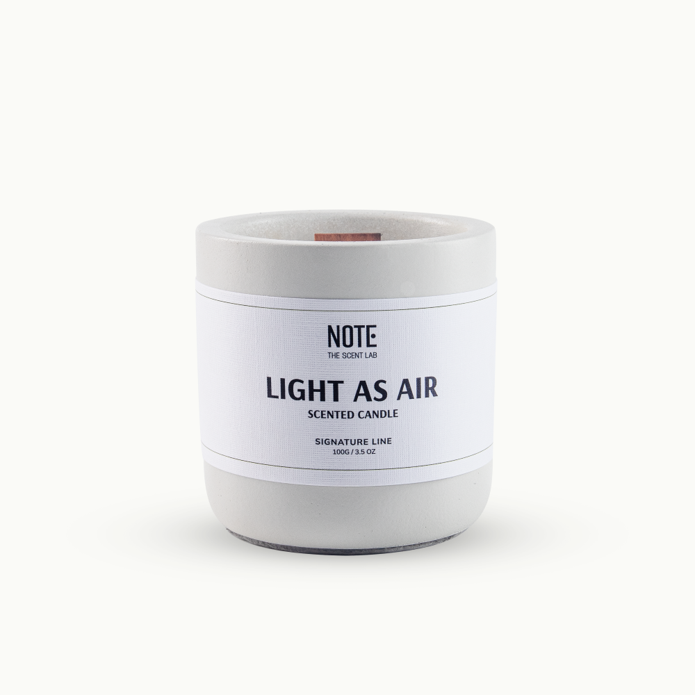 [N-FP-SC-LAA-100G] NOTE - Scented Candle: Light As Air (100g)