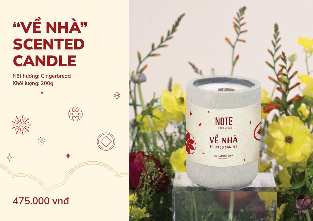 [N-FP-SC-VEN-200G] NOTE - Scented Candle: Về Nhà