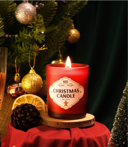 [NOTE] NẾN THƠM CHRISTMAS 200G - HOME (RED)